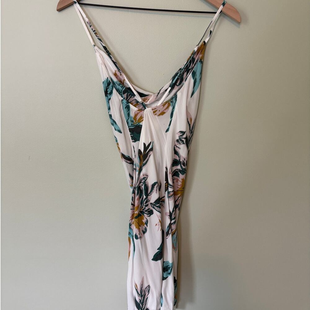 Le Salty Label Mini White Floral Dress Medium - Picture 7 of 12